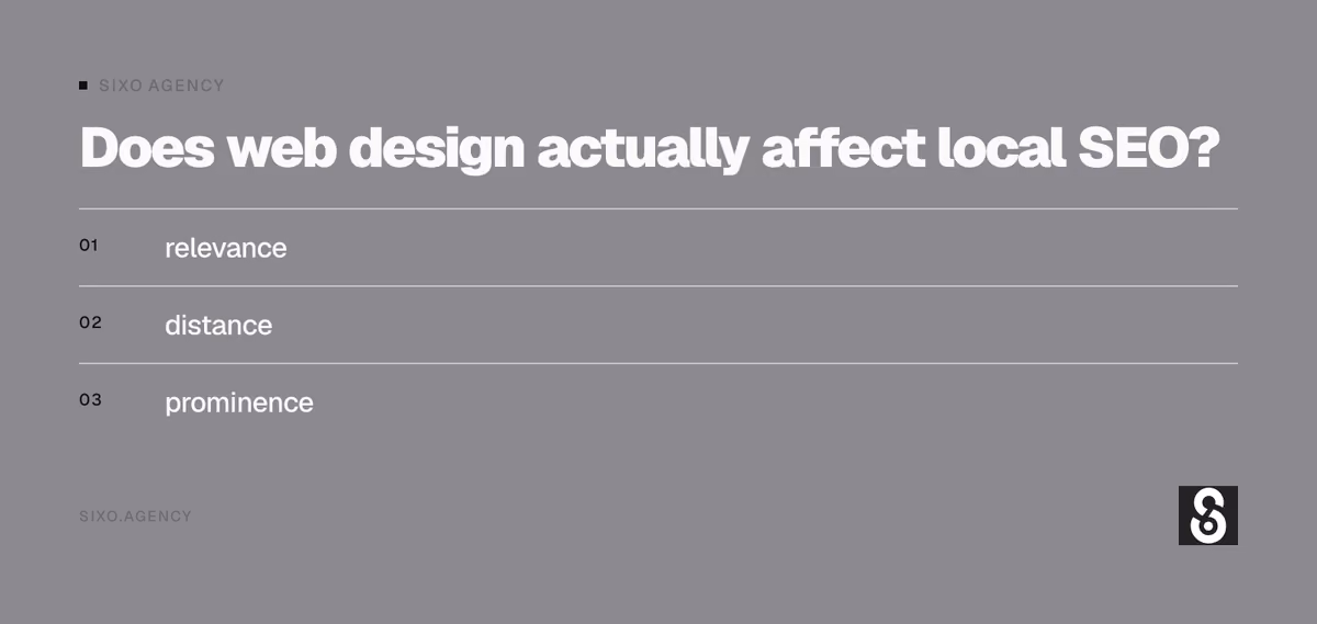 Does web design actually affect local SEO?