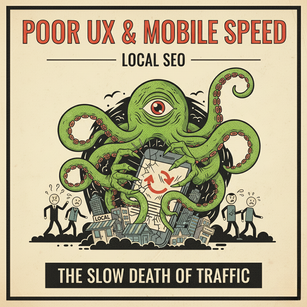 Poor UX and Mobile speed hurts local SEO